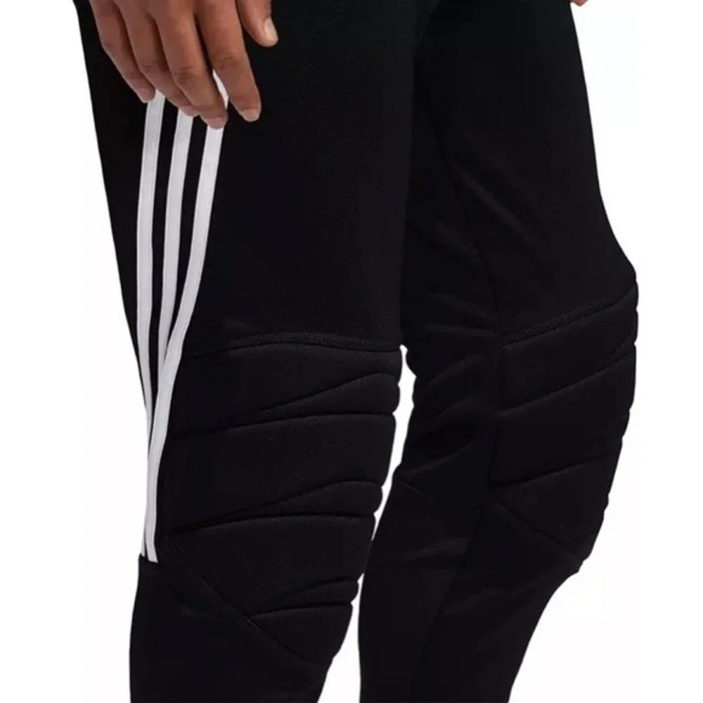 Adidas Black & White Men's Padded Aeroready Goal Sport Athletic Pants S